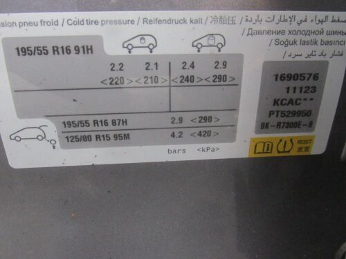 2023 PEUGEOT 208 GENUINE FUEL FILLER FLAP / DOOR / COVER IN GREY KCAC